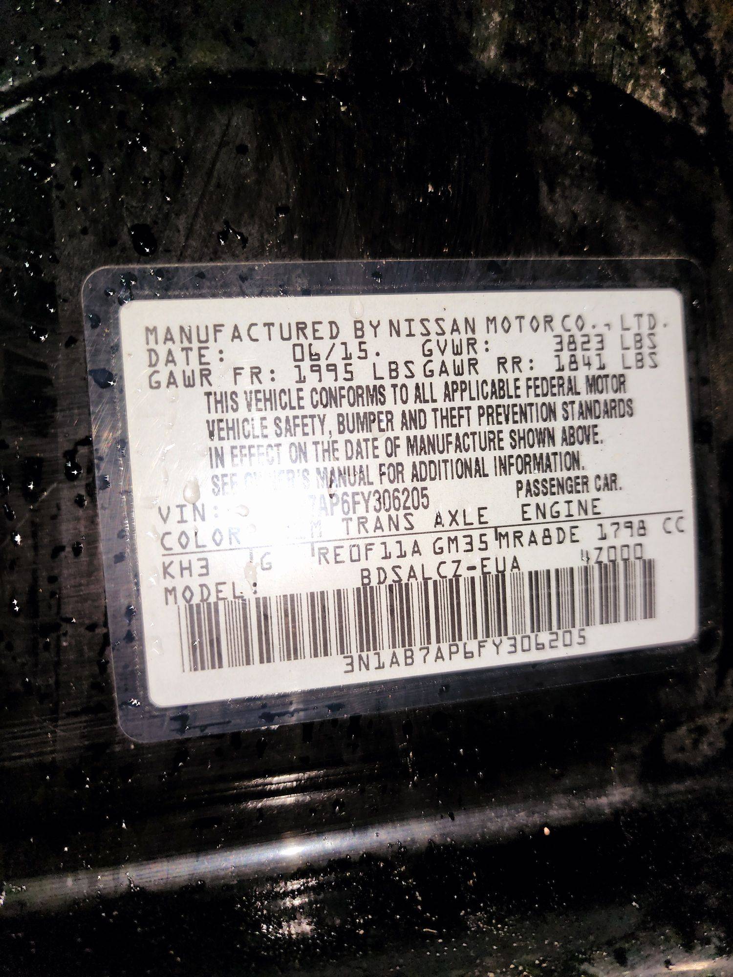 2015 NISSAN SENTRA — 172810 Miles — Lot 83585294 — Ind. 12 - Marhaba Auctions Used Cars - Image 9