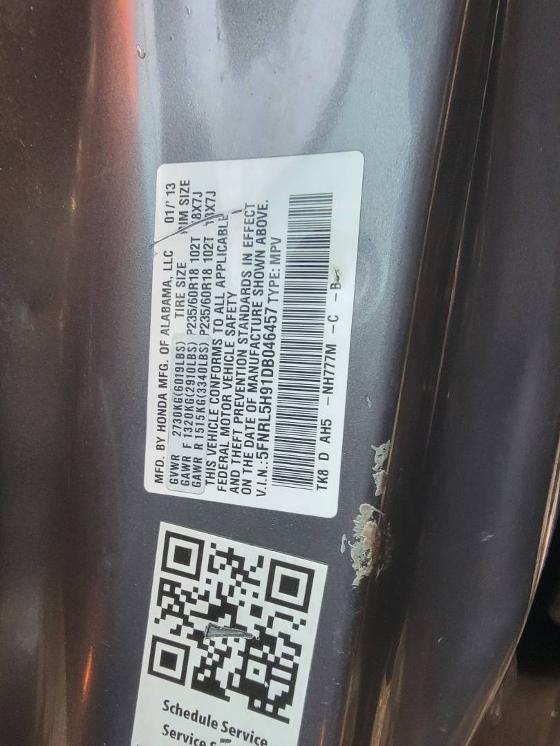 2013 HONDA ODYSSEY — 206410 Miles — Lot DB046457 — Main - Marhaba Auctions Used Cars - Image 19