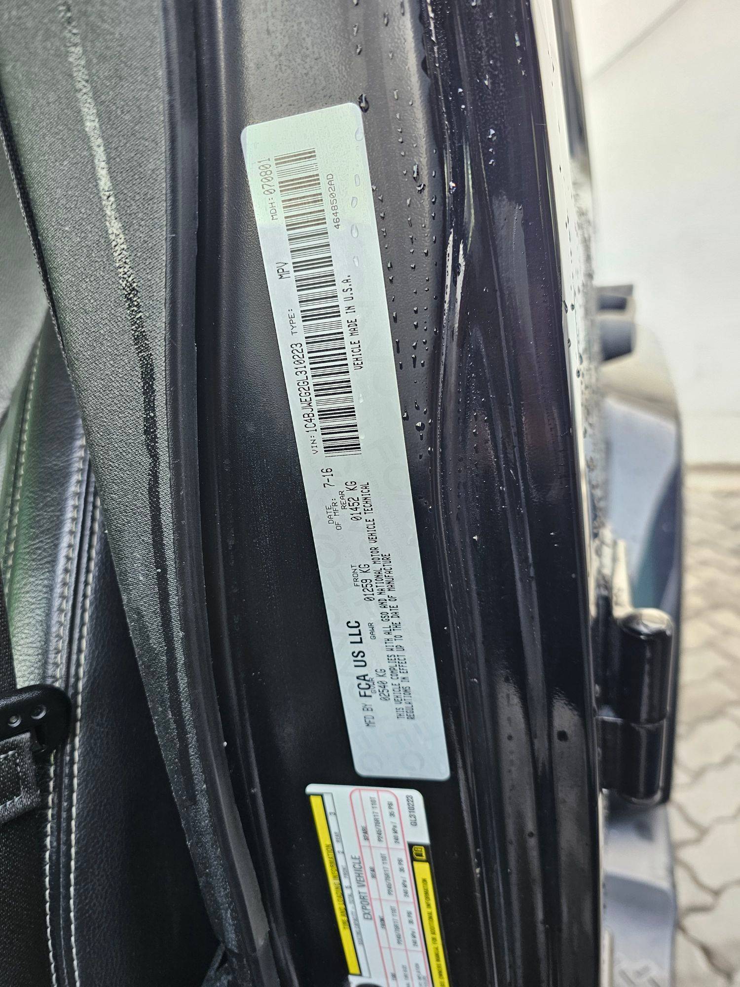 JEEP WRANGLER 2016 - Marhaba Auction Used Cars - Image 10