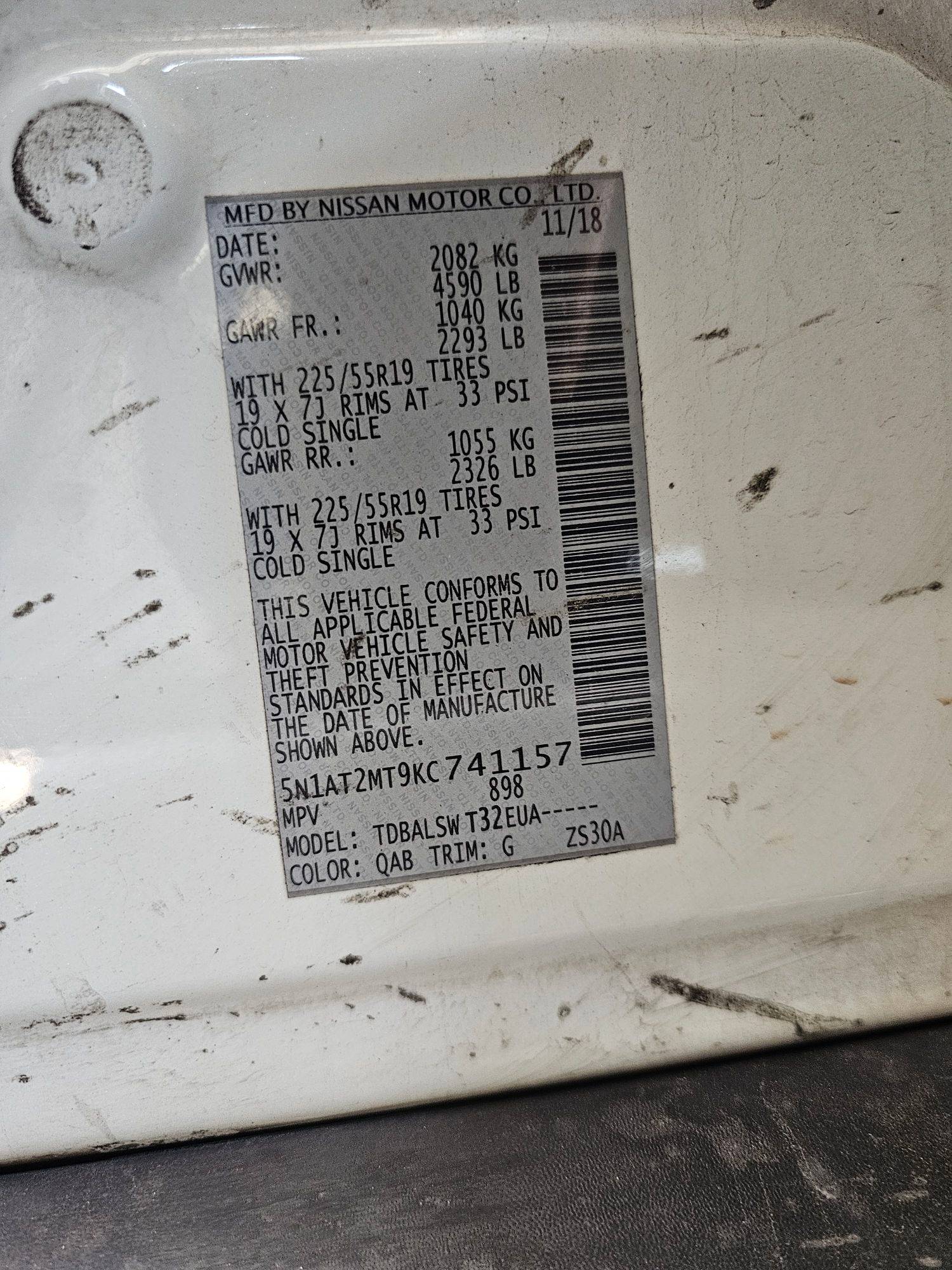 NISSAN ROGUE 2019 - Marhaba Auction Used Cars - Image 9