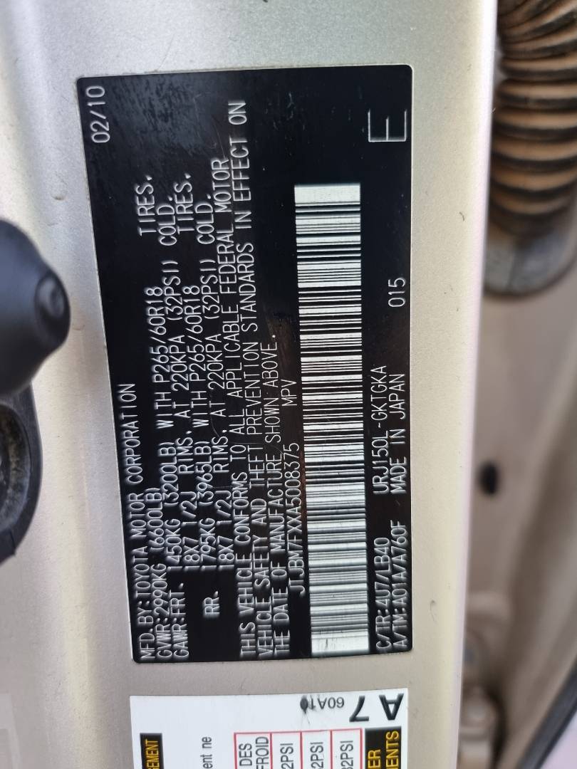 2010 LEXUS GX 460 — 208699 Miles — Lot 61723764 — Main - Marhaba Auctions Used Cars - Image 10