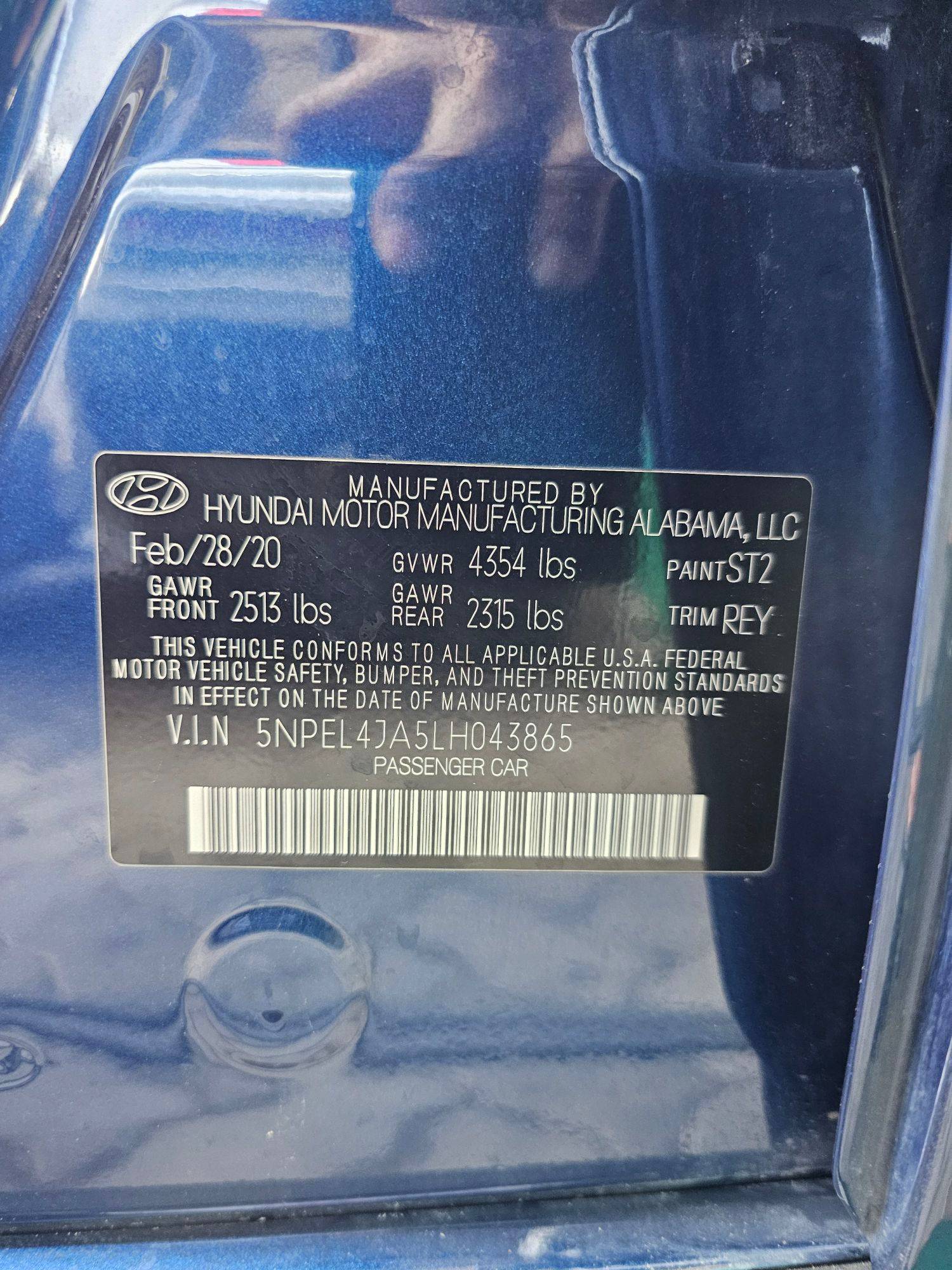 HYUNDAI SONATA 2020 - Marhaba Auction Used Cars - Image 10