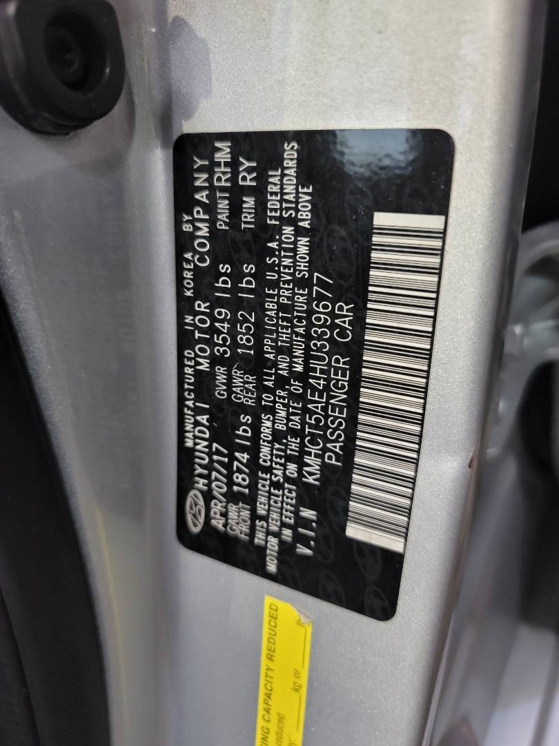 2017 HYUNDAI ACCENT — 201309 Miles — Lot U339677 — Main - Marhaba Auctions Used Cars - Image 9