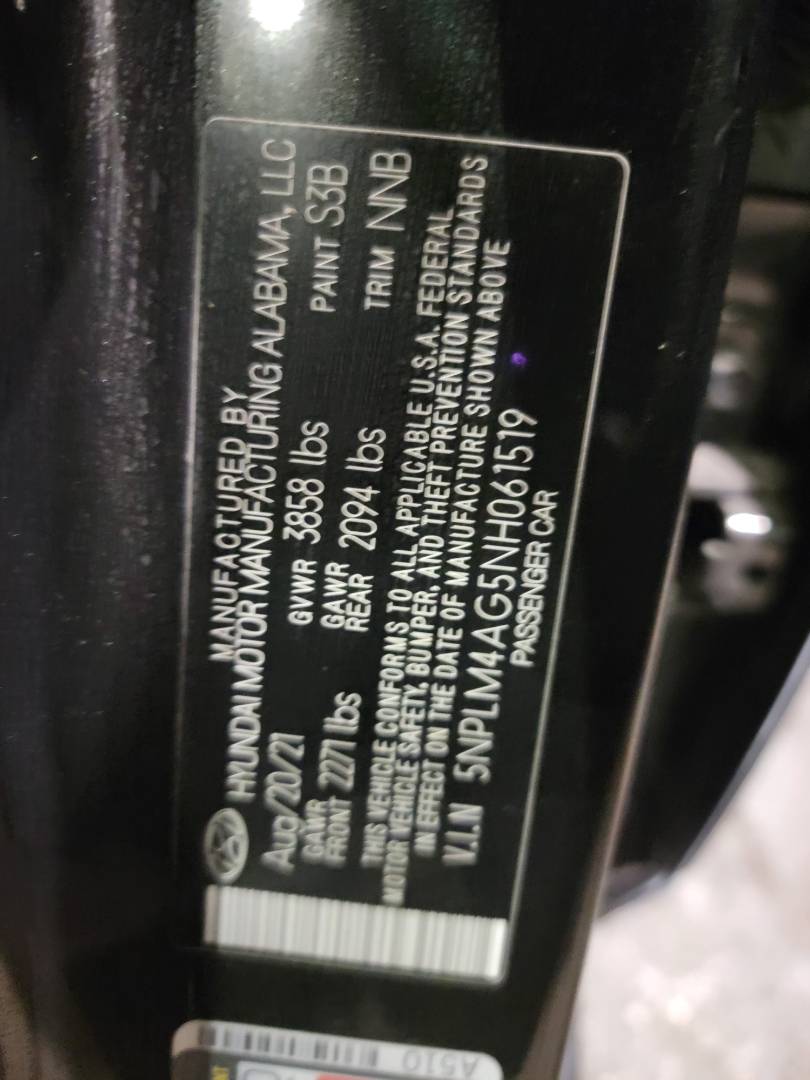 2022 HYUNDAI ELANTRA — 31143 Miles — Lot 63384914 — Main - Marhaba Auctions Used Cars - Image 9