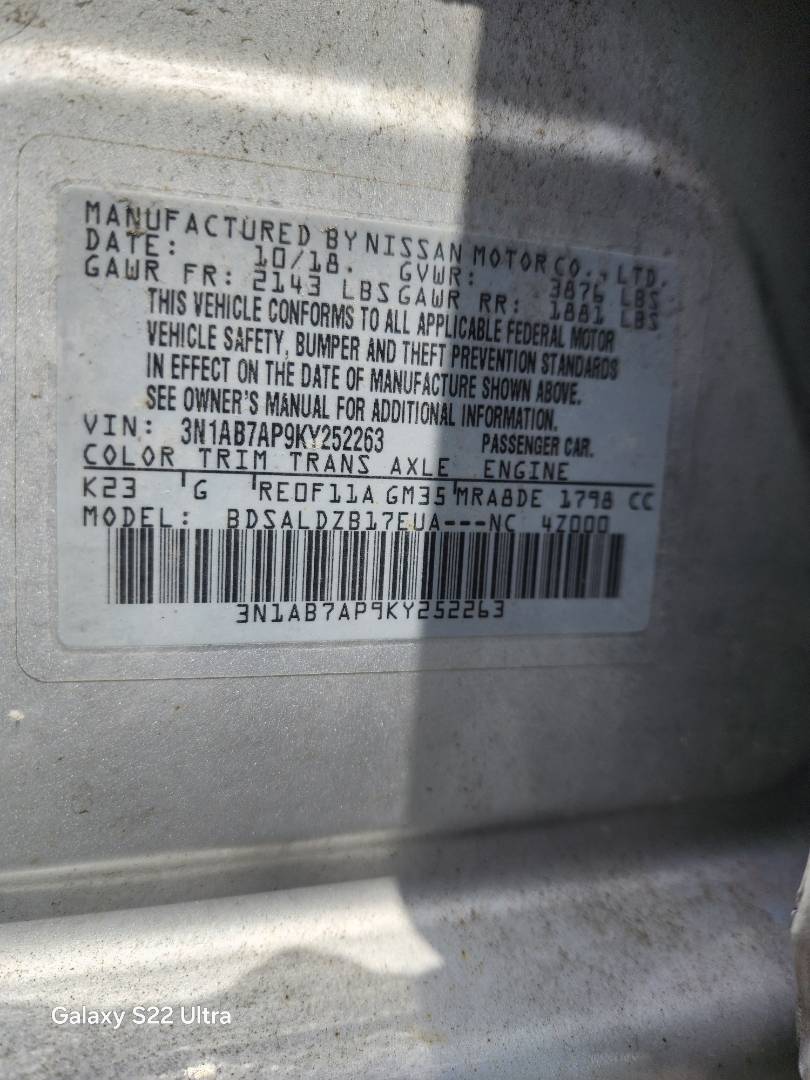 2019 NISSAN SENTRA — 57843 Miles — Lot 44317704 — Souq - Marhaba Auctions Used Cars - Image 16
