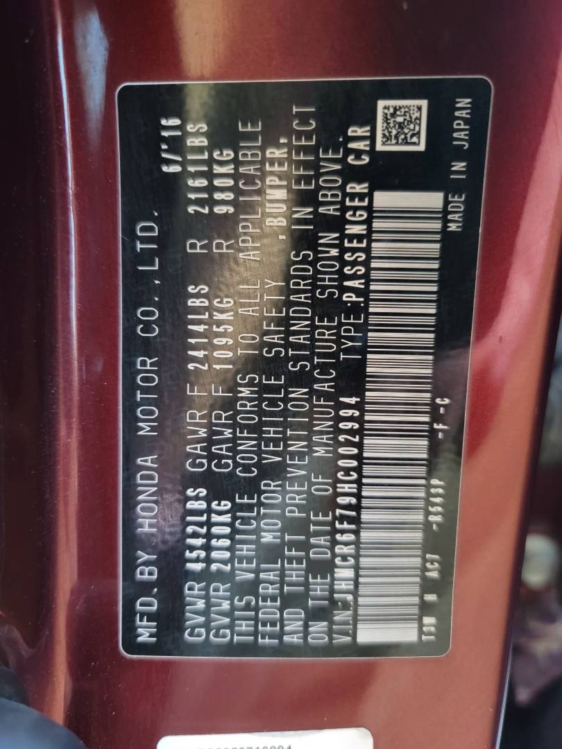 HONDA ACCORD 2017 - Marhaba Auction Used Cars - Image 11