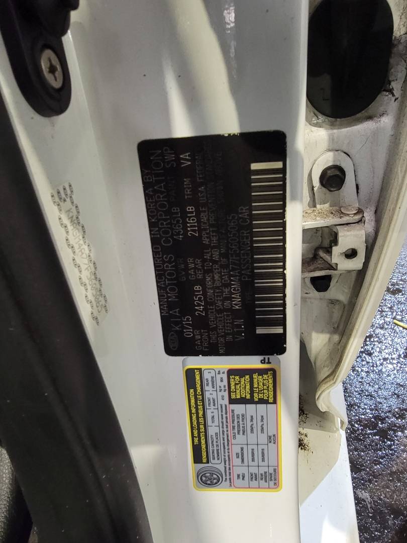 2015 KIA OPTIMA — 135019 Miles — Lot F5605065 — Main - Marhaba Auctions Used Cars - Image 9
