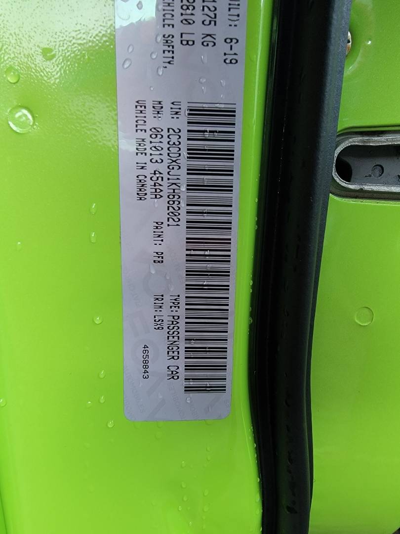 2019 DODGE CHARGER — 70326 Miles — Lot H662021 — Souq - Marhaba Auctions Used Cars - Image 10
