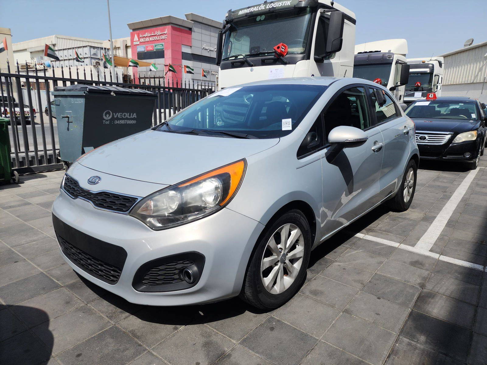 2013 KIA RIO — 237584 Miles — Lot 13189 — Al Quoz - Marhaba Auctions Used Cars - Image 3
