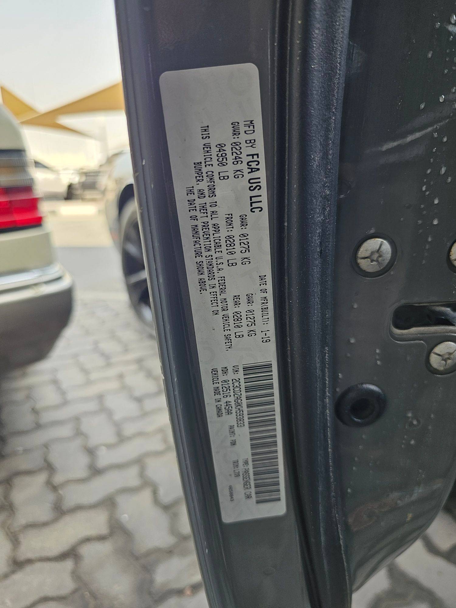 2019 DODGE CHALLENGER — 146837 Miles — Lot H593833 — Souq - Marhaba Auctions Used Cars - Image 9