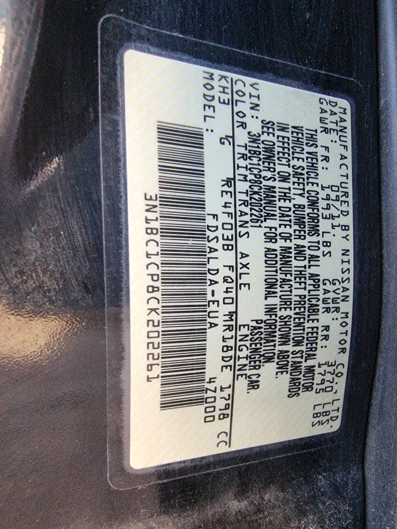 2012 NISSAN VERSA — 225217 Miles — Lot 125487 — Ind. 12 - Marhaba Auctions Used Cars - Image 18