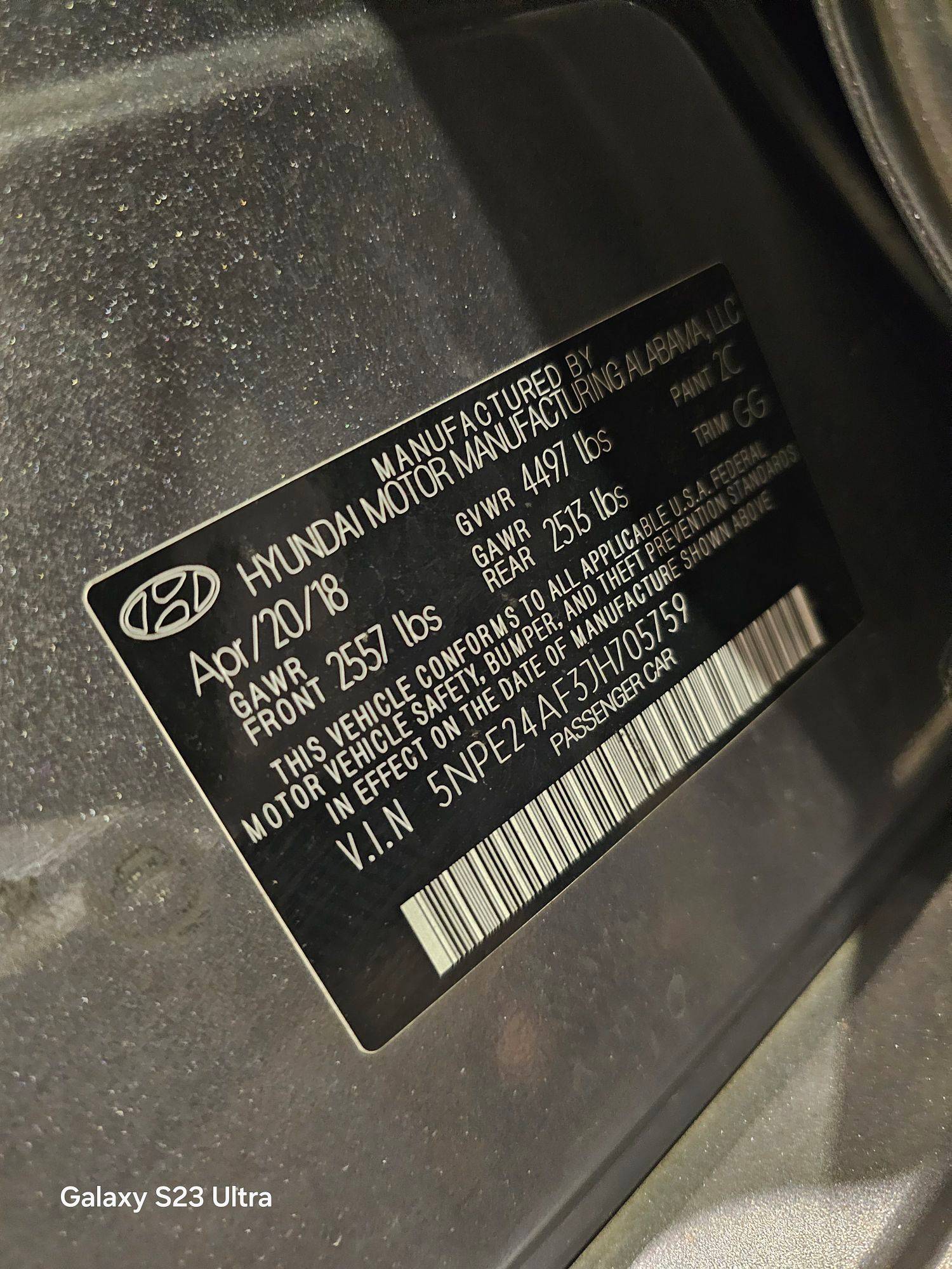 HYUNDAI SONATA 2018 - Marhaba Auction Used Cars - Image 9