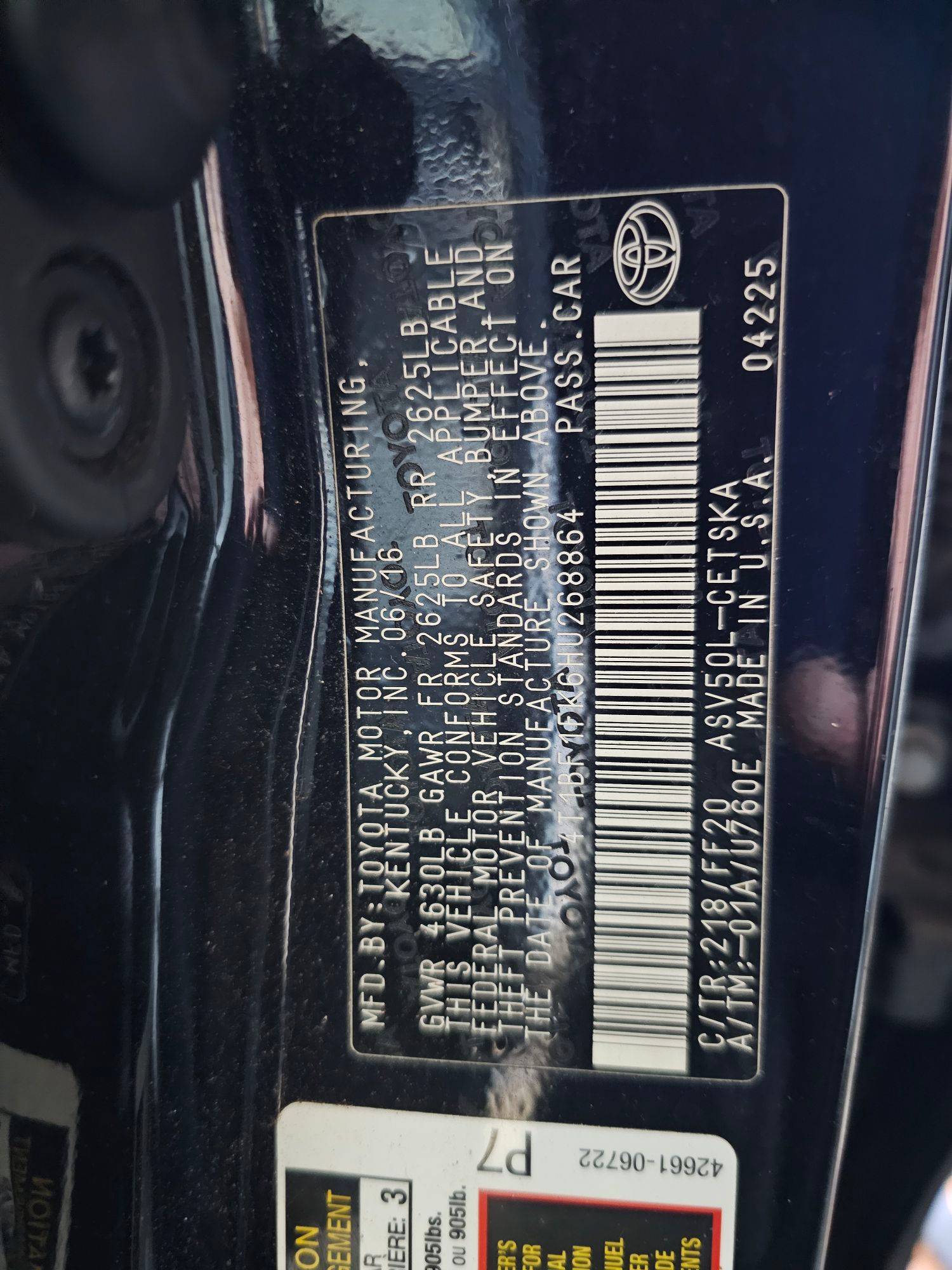 TOYOTA CAMRY 2017 - Marhaba Auction Used Cars - Image 10