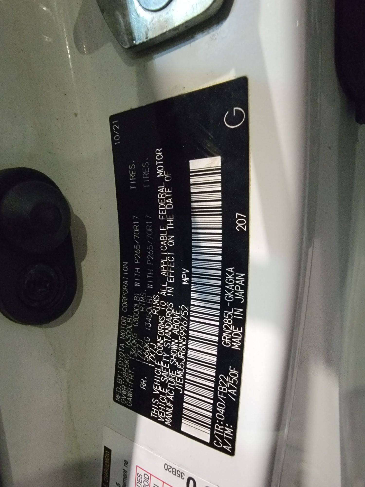 TOYOTA 4RUNNER 2022 - Marhaba Auction Used Cars - Image 9