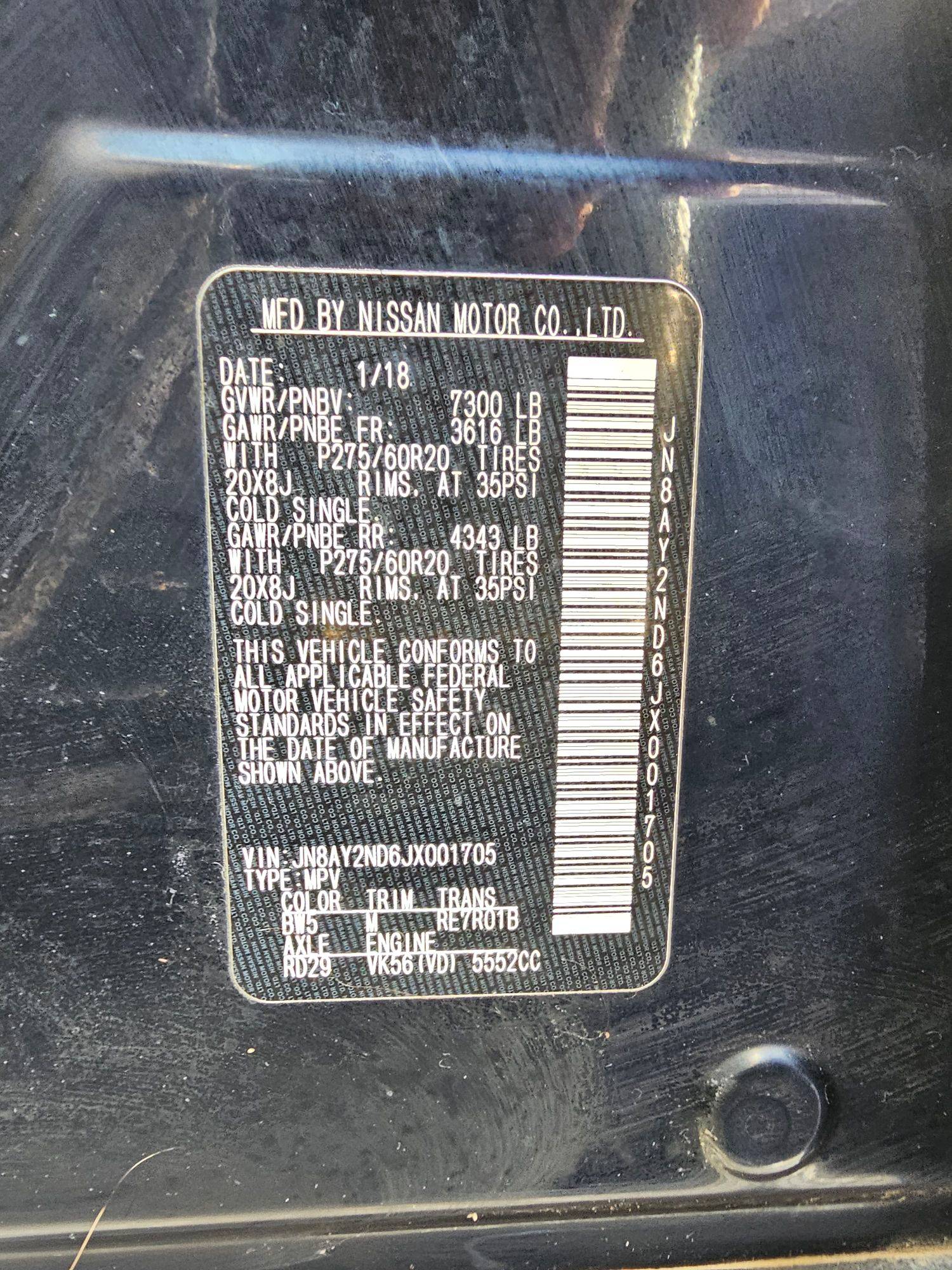 NISSAN ARMADA 2018 - Marhaba Auction Used Cars - Image 10