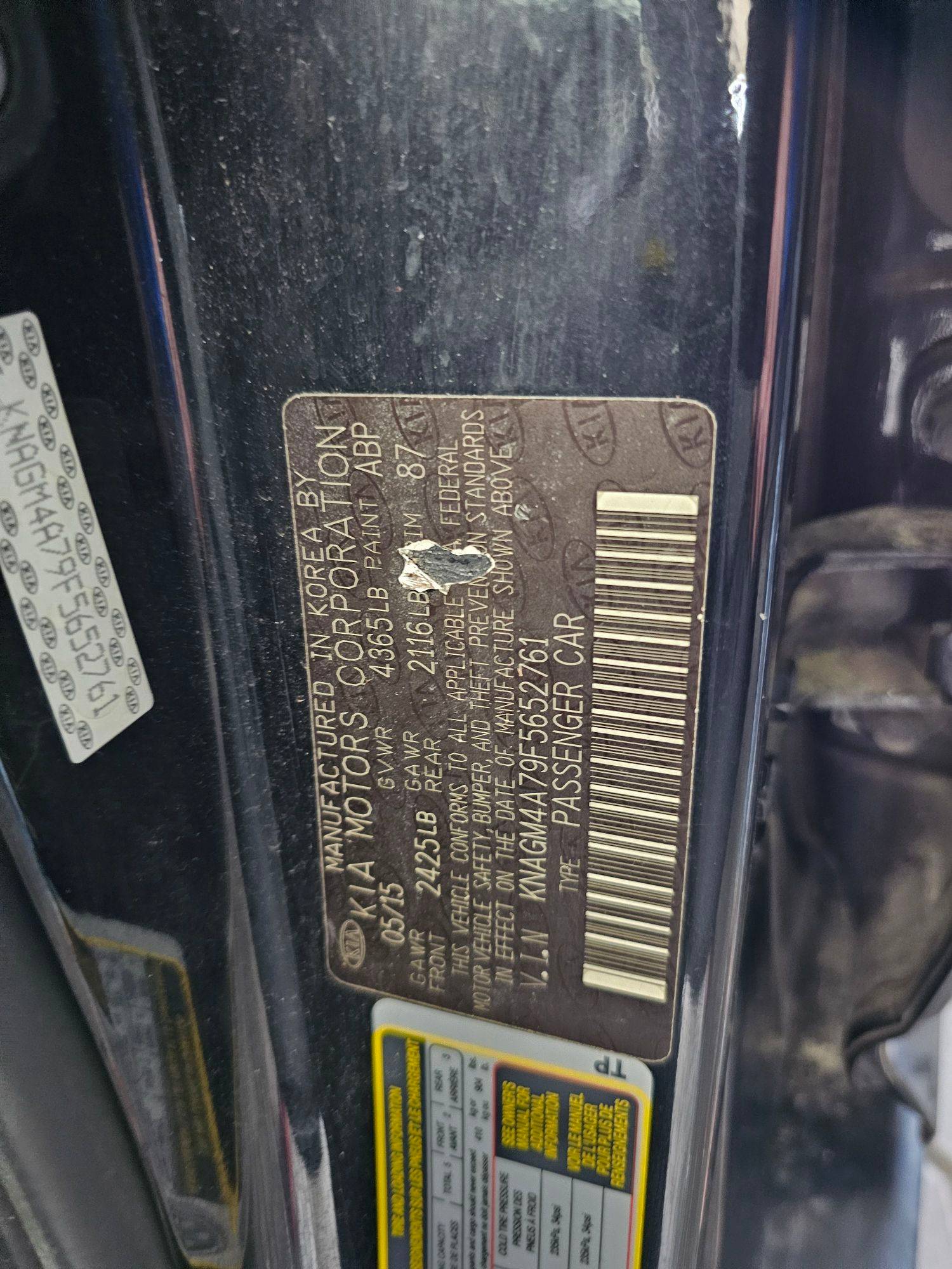 2015 KIA OPTIMA — 142699 Miles — Lot F5652761 — Main - Marhaba Auctions Used Cars - Image 9