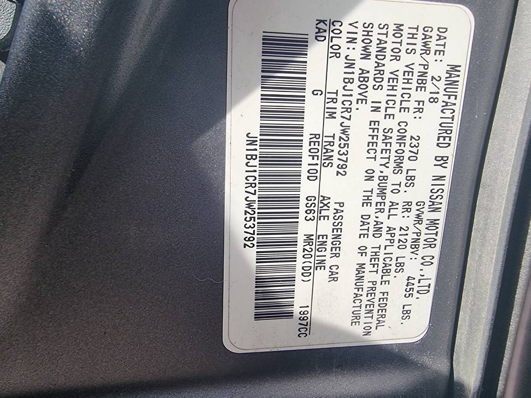 NISSAN ROGUE SPORTS 2018 - Marhaba Auction Used Cars - Image 8