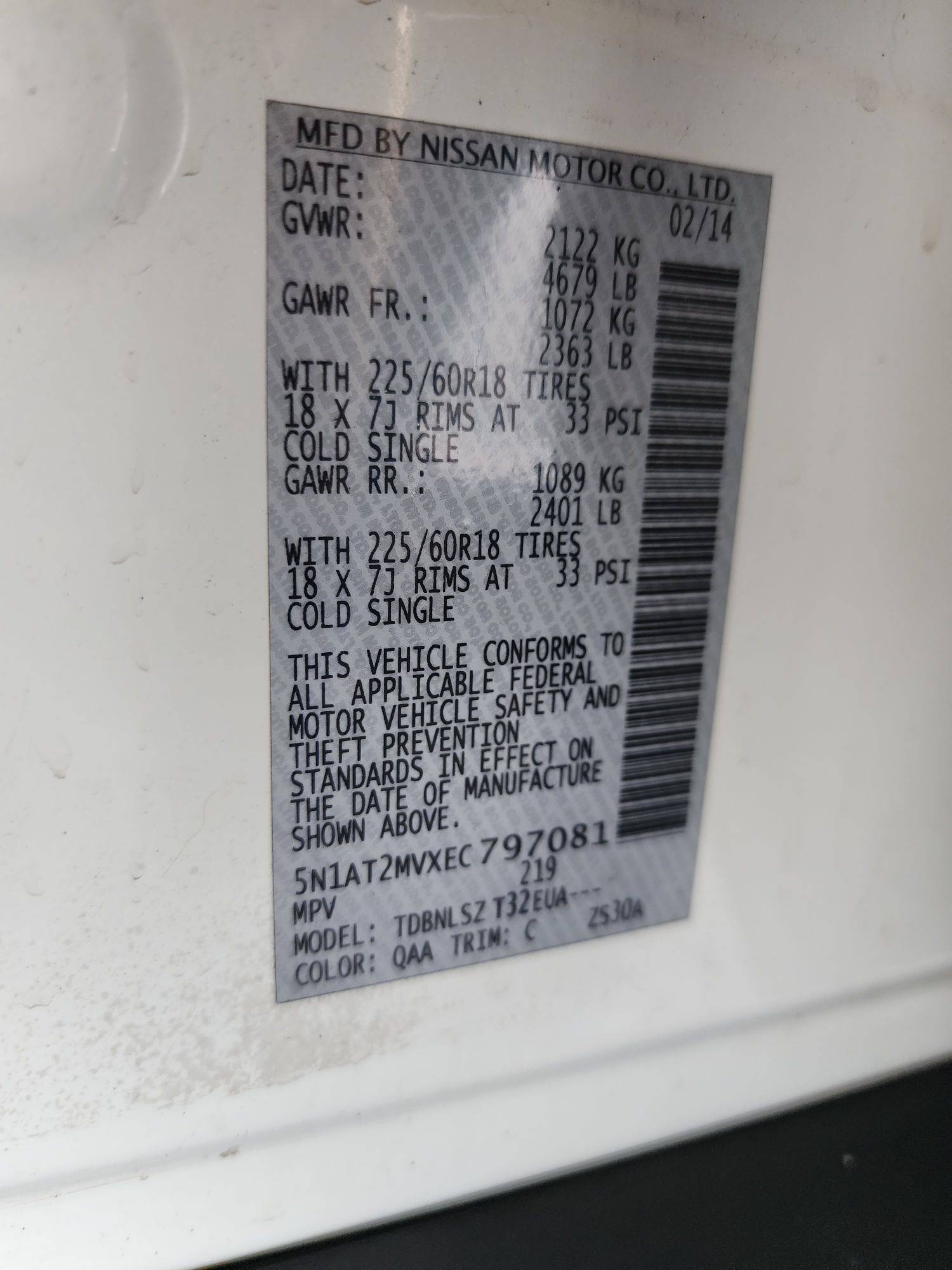 2014 NISSAN ROGUE — 179489 Miles — Lot 75350473 - Marhaba Auctions Used Cars - Image 10