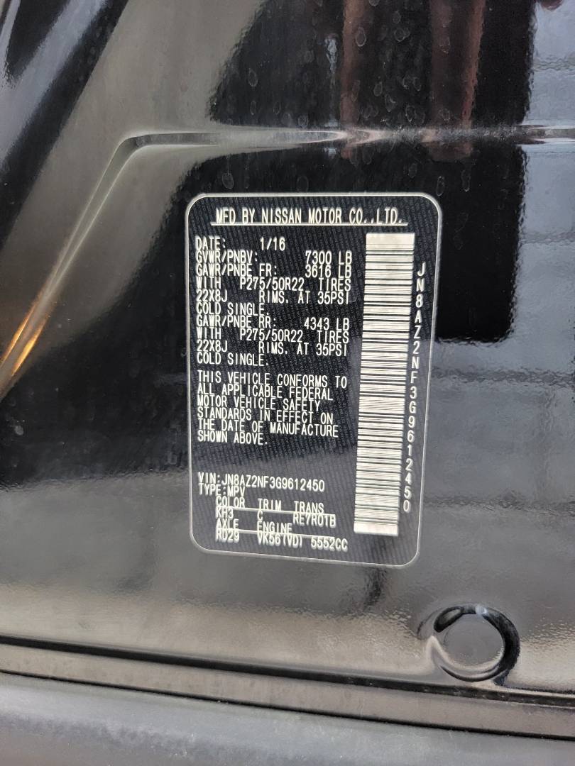 INFINITI QX80 2016 - Marhaba Auction Used Cars - Image 10