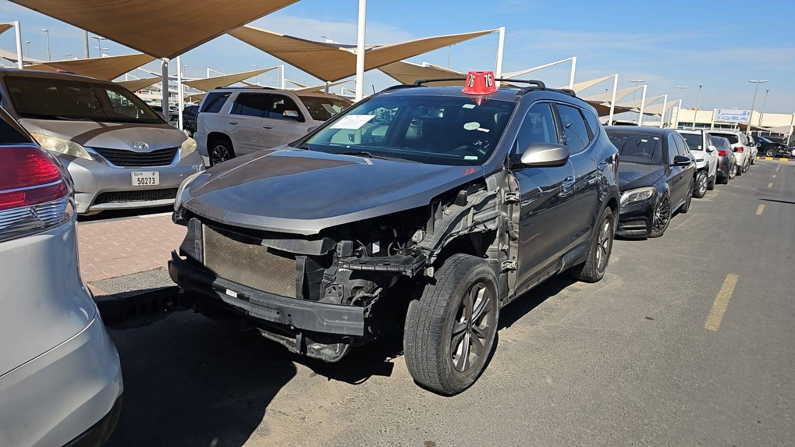 2016 HYUNDAI SANTA FE — 126464 Miles — Lot GG371348 — Souq - Marhaba Auctions Used Cars - Image 8