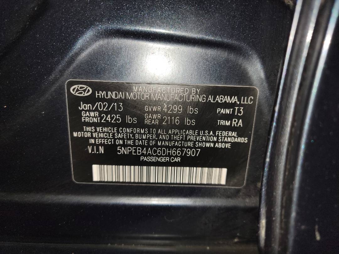 2013 HYUNDAI SONATA — 157822 Miles — Lot 78455453 - Marhaba Auctions Used Cars - Image 9