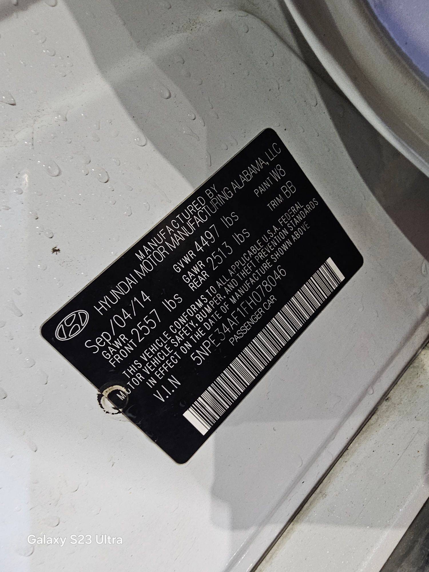 HYUNDAI SONATA 2015 - Marhaba Auction Used Cars - Image 9