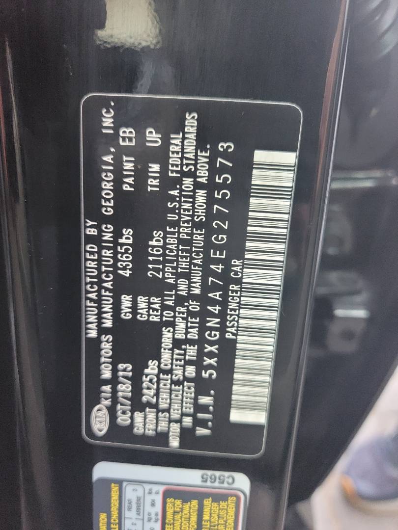 2014 KIA OPTIMA — 166721 Miles — Lot G275573 - Marhaba Auctions Used Cars - Image 9