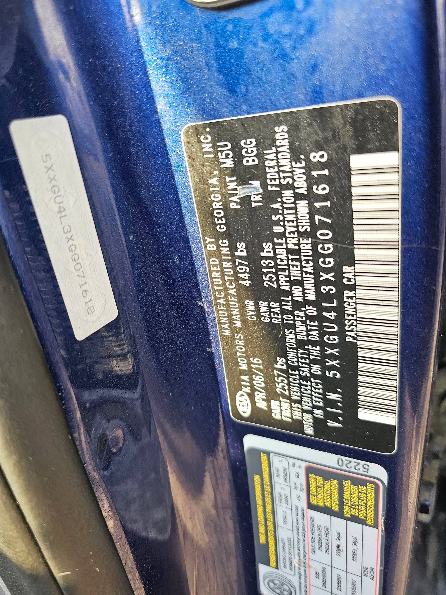 KIA OPTIMA 2016 - Marhaba Auction Used Cars - Image 10