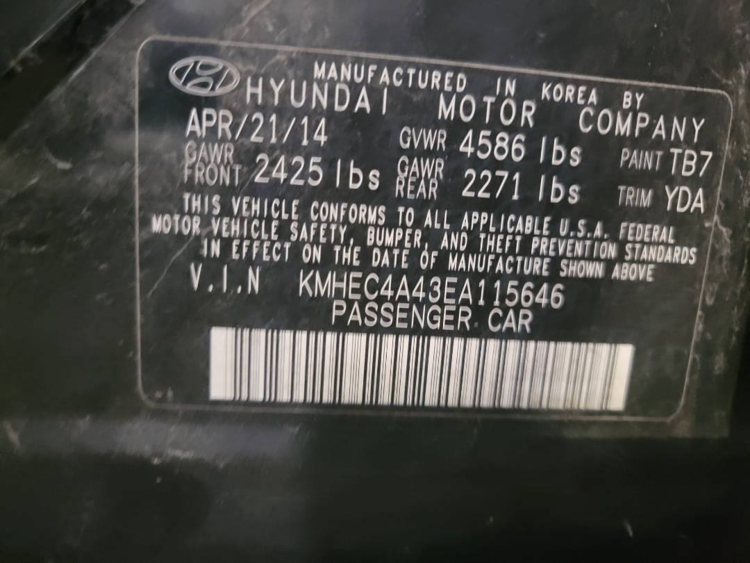 2014 HYUNDAI SONATA — 177404 Miles — Lot 38749234 - Marhaba Auctions Used Cars - Image 11