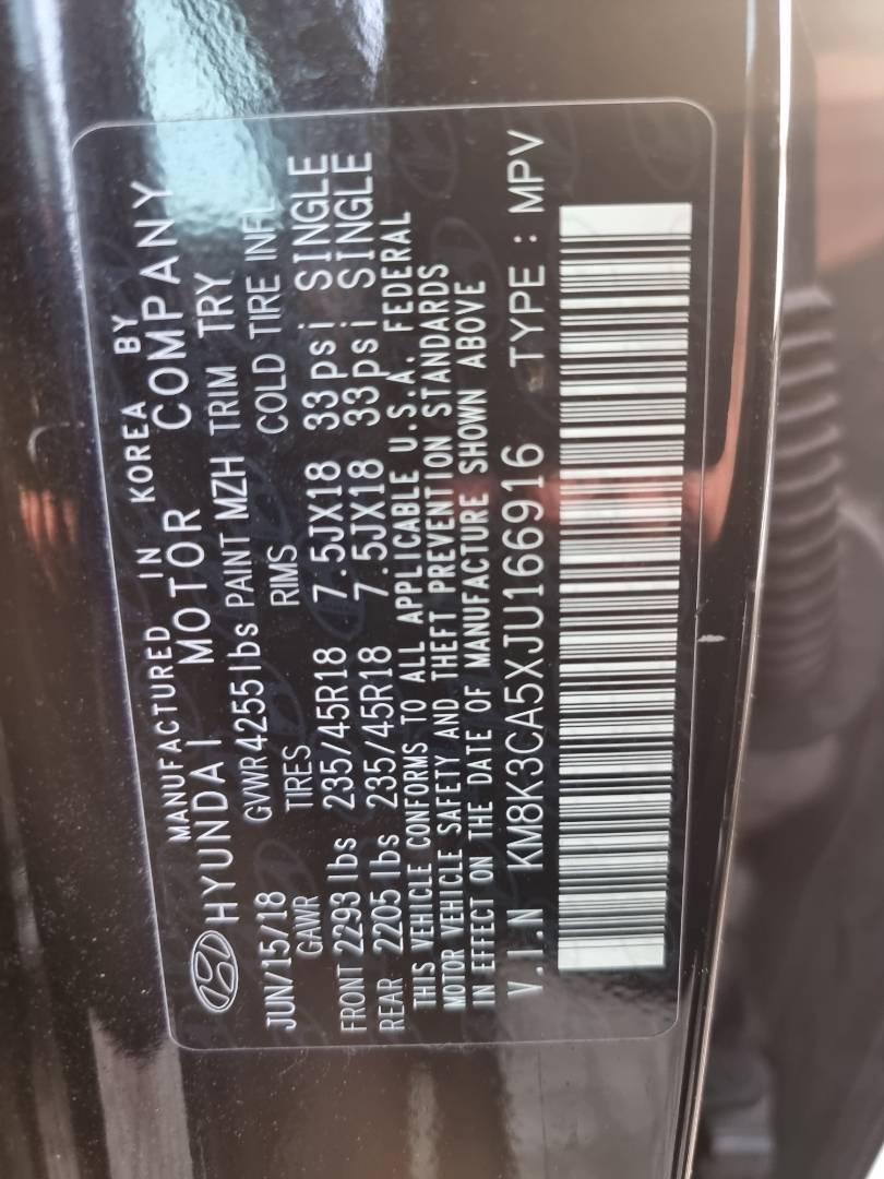 HYUNDAI KONA 2018 - Marhaba Auction Used Cars - Image 8