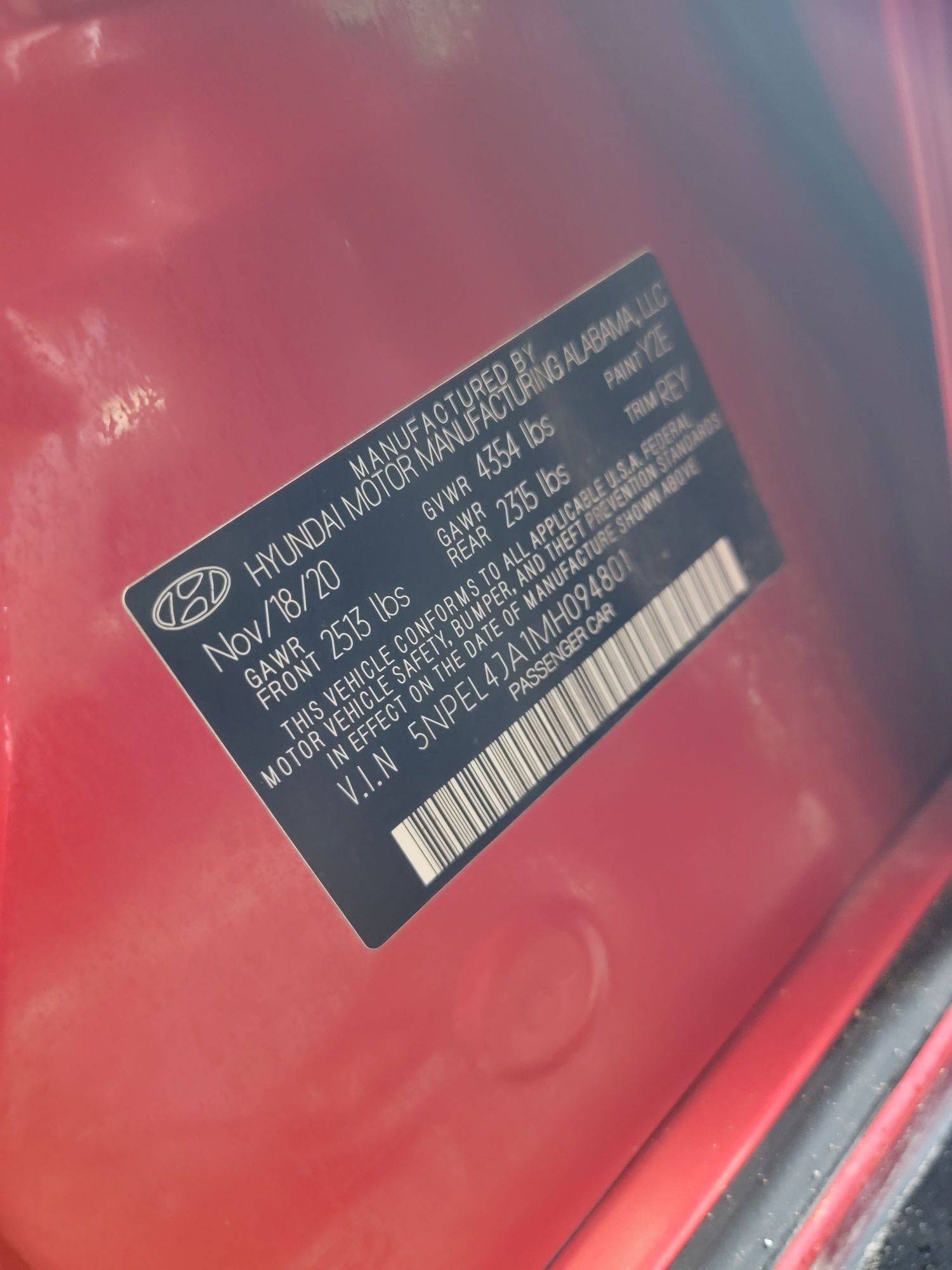 2021 HYUNDAI SONATA — 70151 Miles — Lot MH094801 — Main - Marhaba Auctions Used Cars - Image 9