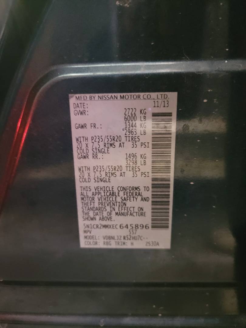 2014 NISSAN PATHFINDER — 156741 Miles — Lot C645896 — Main - Marhaba Auctions Used Cars - Image 10