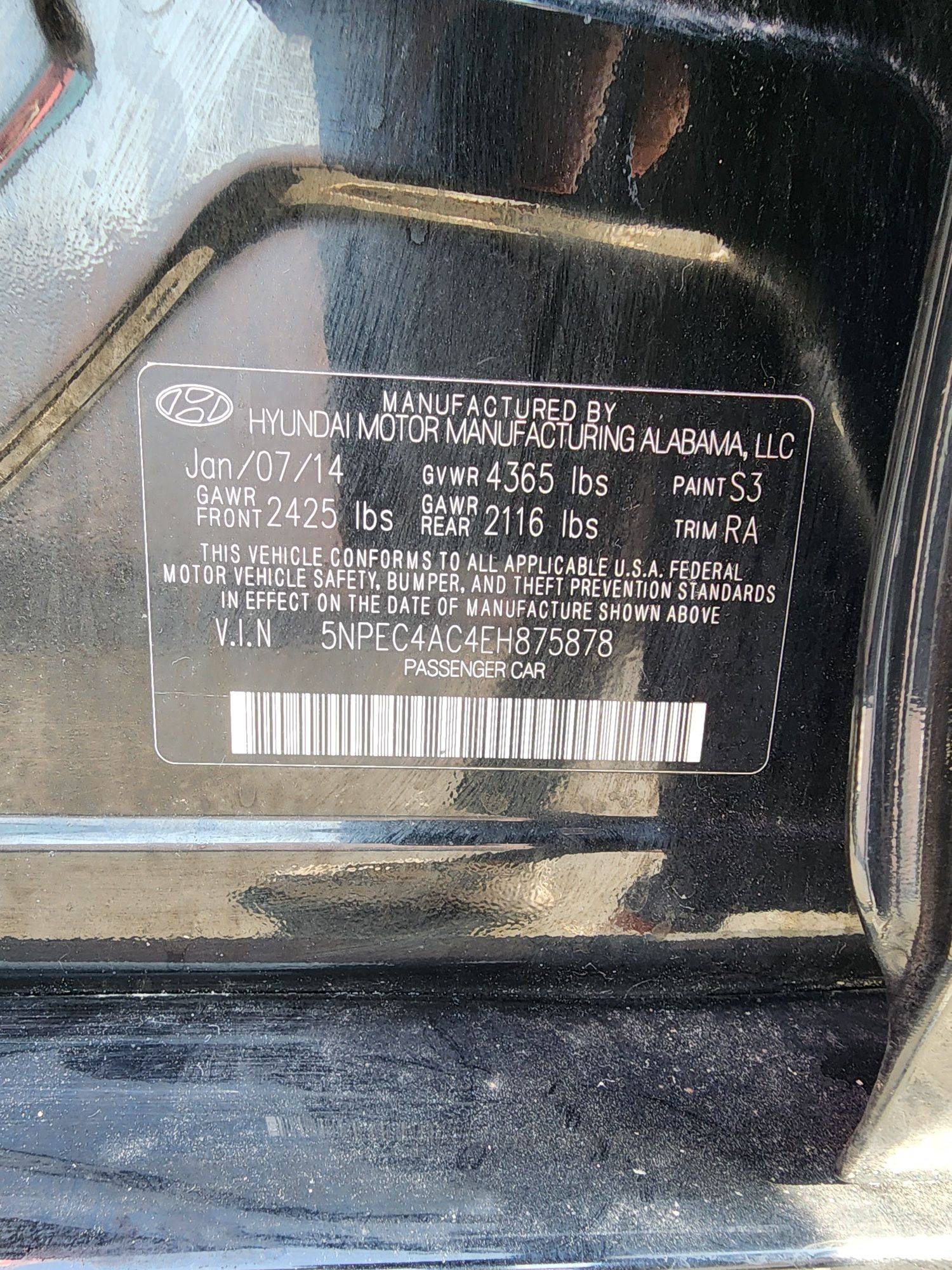 2014 HYUNDAI SONATA — 137017 Miles — Lot 55666874 — Souq - Marhaba Auctions Used Cars - Image 10