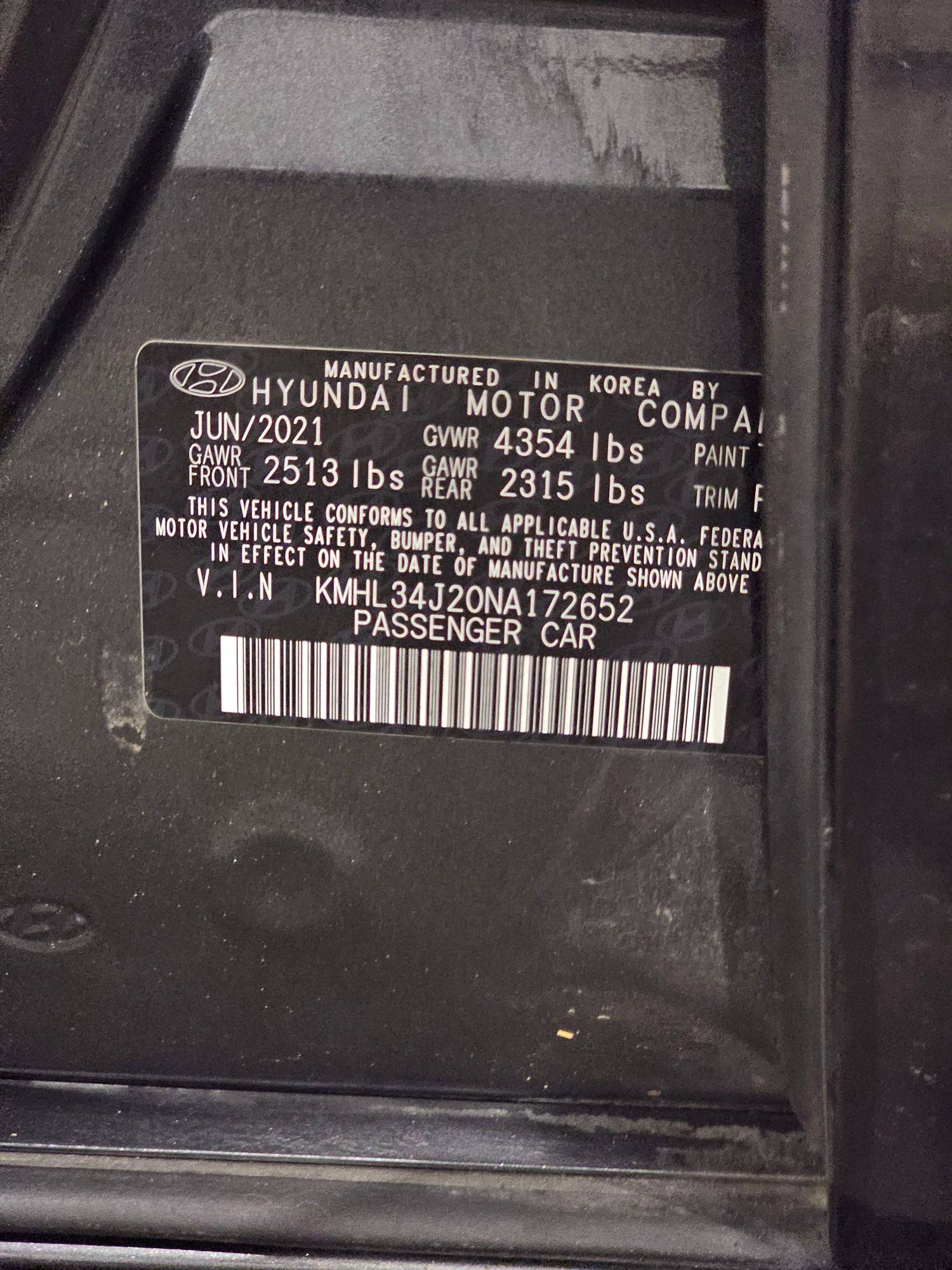 2022 HYUNDAI SONATA — 64931 Miles — Lot NA172652 — Main - Marhaba Auctions Used Cars - Image 9