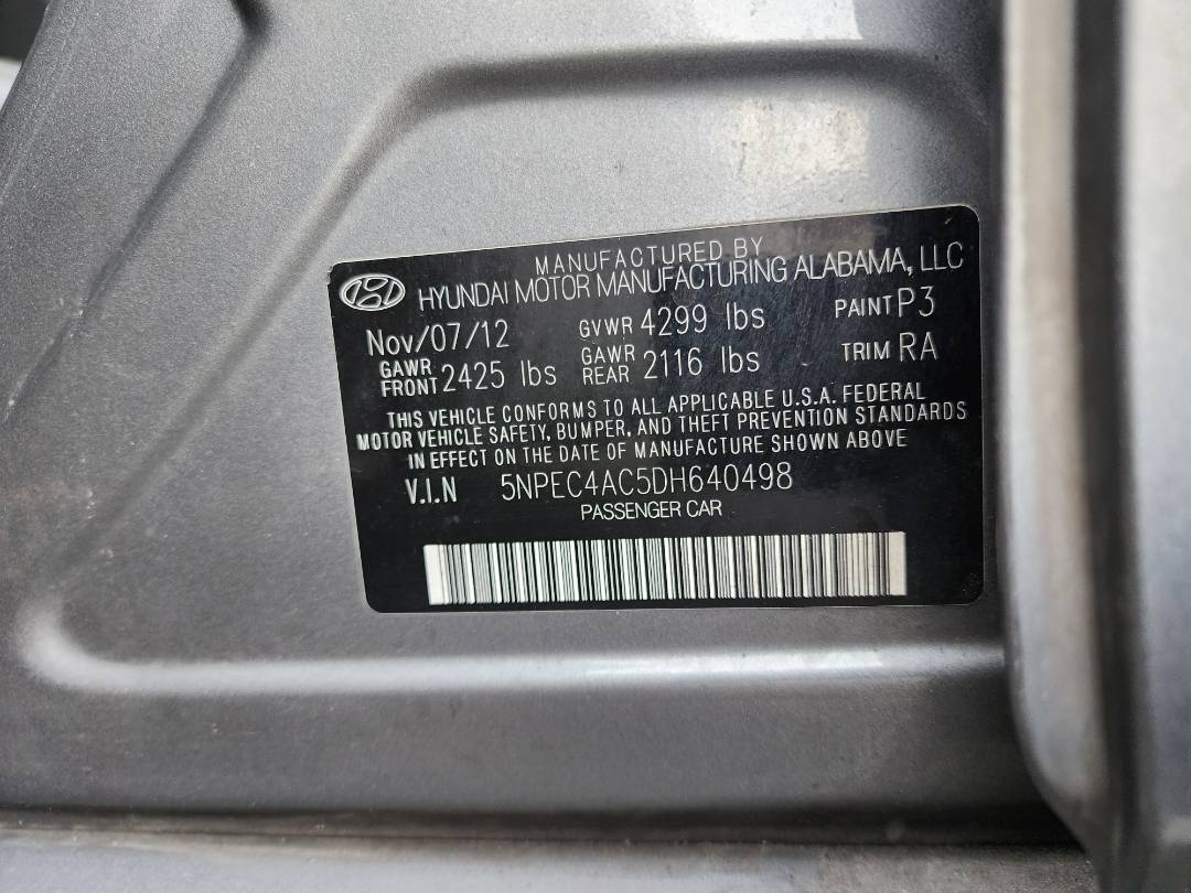 2013 HYUNDAI SONATA — 170696 Miles — Lot 82384443 — Main - Marhaba Auctions Used Cars - Image 11