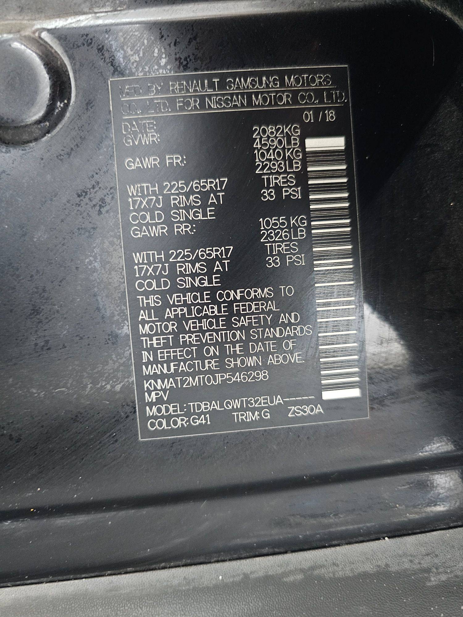 2018 NISSAN ROGUE — 125647 Miles — Lot T0JP546298 — Souq - Marhaba Auctions Used Cars - Image 9
