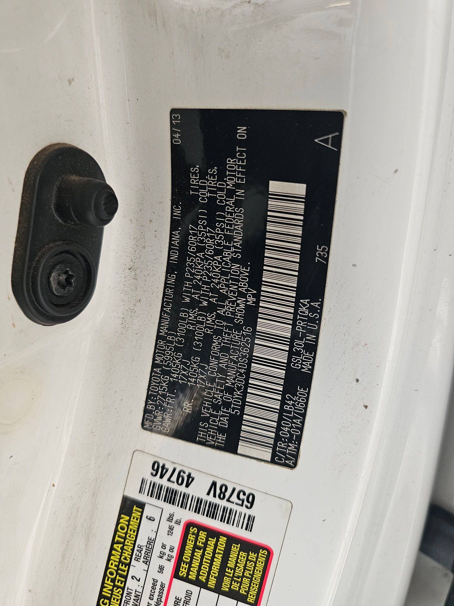 TOYOTA SIENNA 2013 - Marhaba Auction Used Cars - Image 11