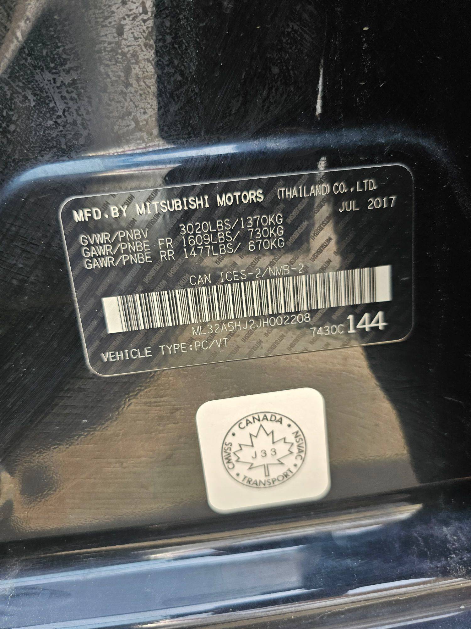 2018 MITSUBISHI MIRAGE — 112786 KM — Lot J2JH002208 — Souq - Marhaba Auctions Used Cars - Image 10