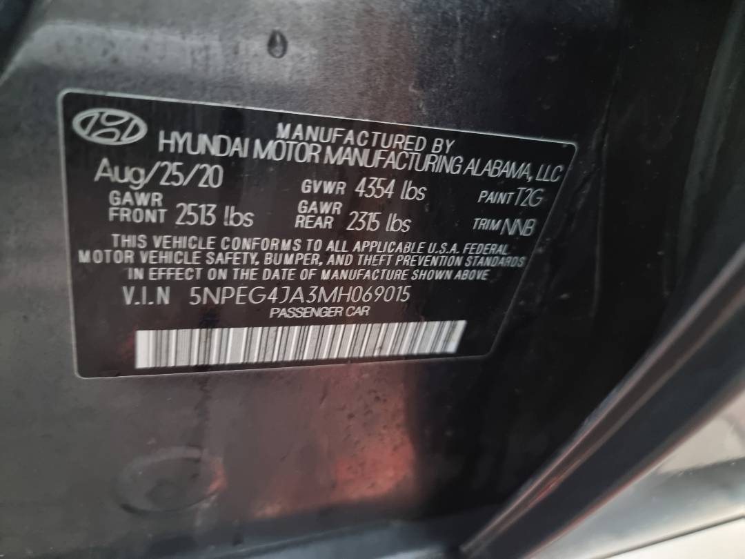 HYUNDAI SONATA 2021 - Marhaba Auction Used Cars - Image 8