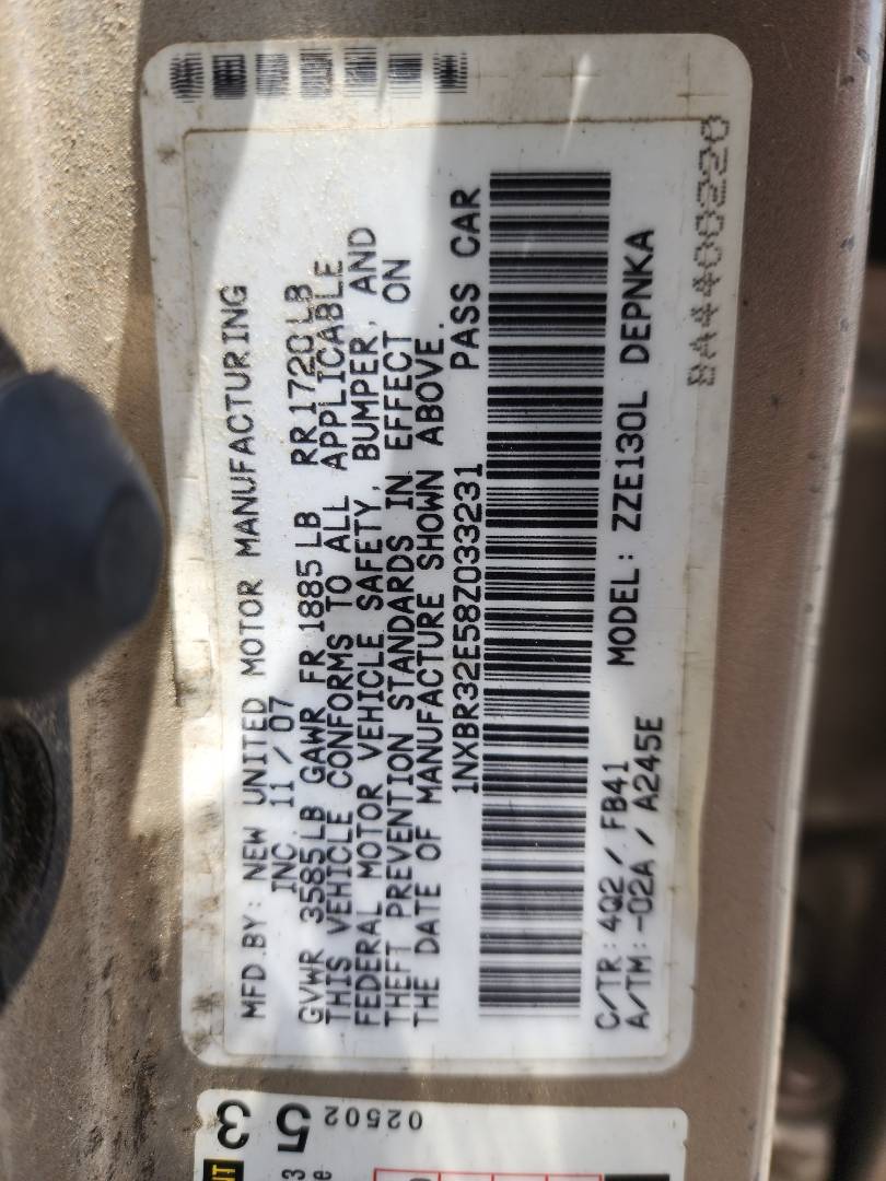 2008 TOYOTA COROLLA — 174629 Miles — Lot 40692174 - Marhaba Auctions Used Cars - Image 7