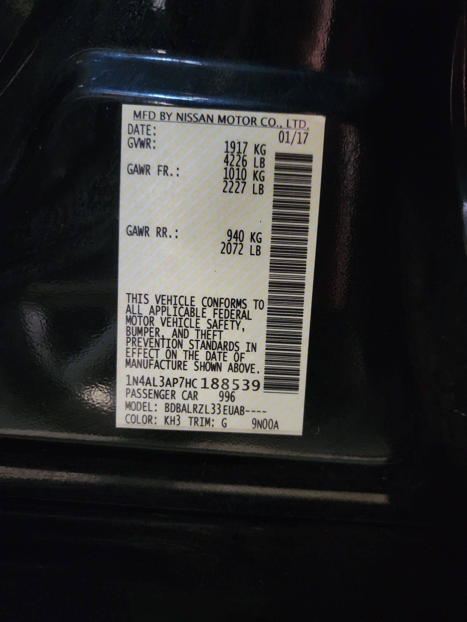 NISSAN ALTIMA 2017 - Marhaba Auction Used Cars - Image 10