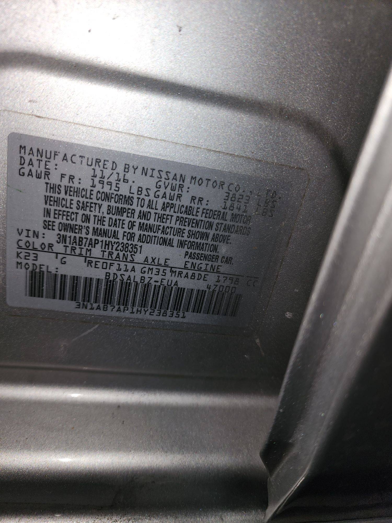 NISSAN SENTRA 2017 - Marhaba Auction Used Cars - Image 11