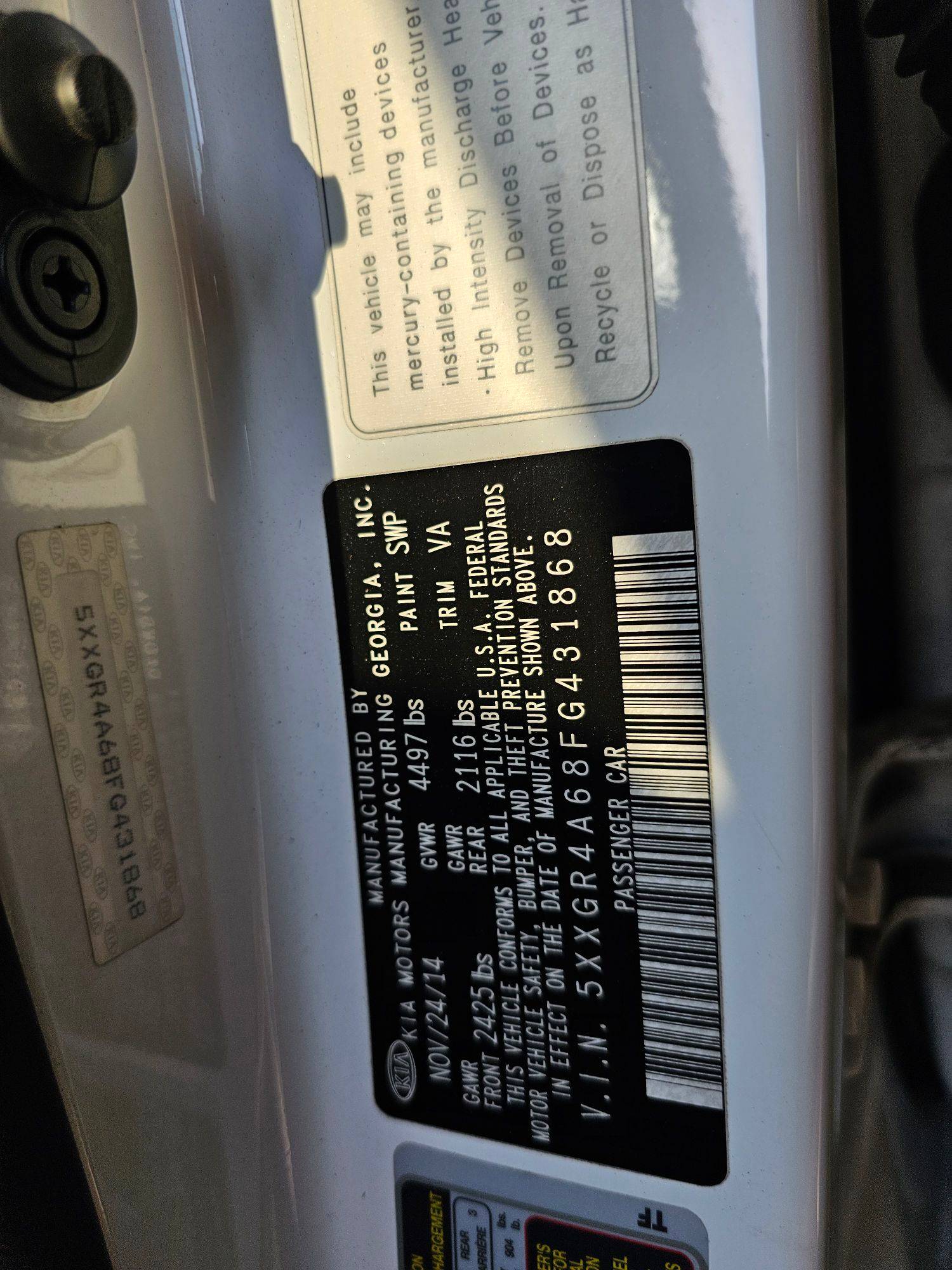 KIA OPTIMA 2015 - Marhaba Auction Used Cars - Image 10