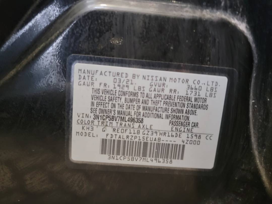 2021 NISSAN KICKS — 61682 Miles — Lot 51938044 — Main - Marhaba Auctions Used Cars - Image 9