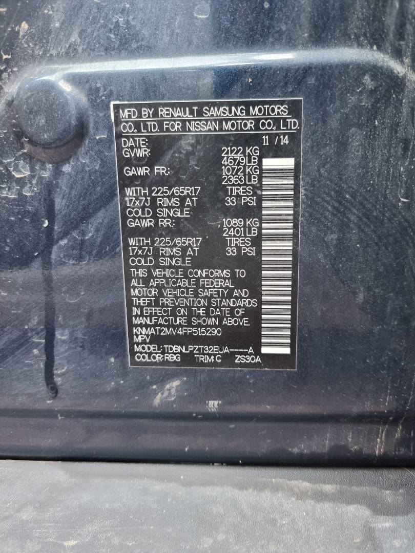 NISSAN ROGUE 2015 - Marhaba Auction Used Cars - Image 8