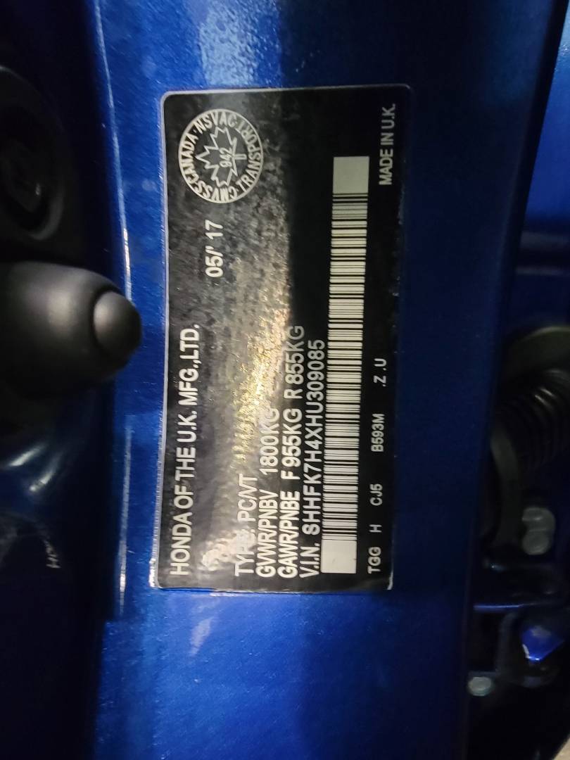 2017 HONDA CIVIC — 139336 KM — Lot HU309085 — Main - Marhaba Auctions Used Cars - Image 10
