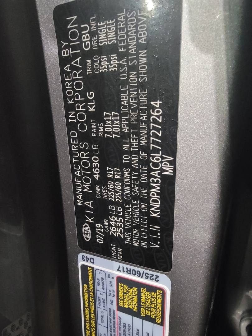 2019 KIA SPORTAGE — 29254 Miles — Lot 727264 - Marhaba Auctions Used Cars - Image 10