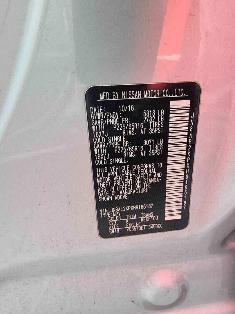 NISSAN QUEST 2017 - Marhaba Auction Used Cars - Image 8