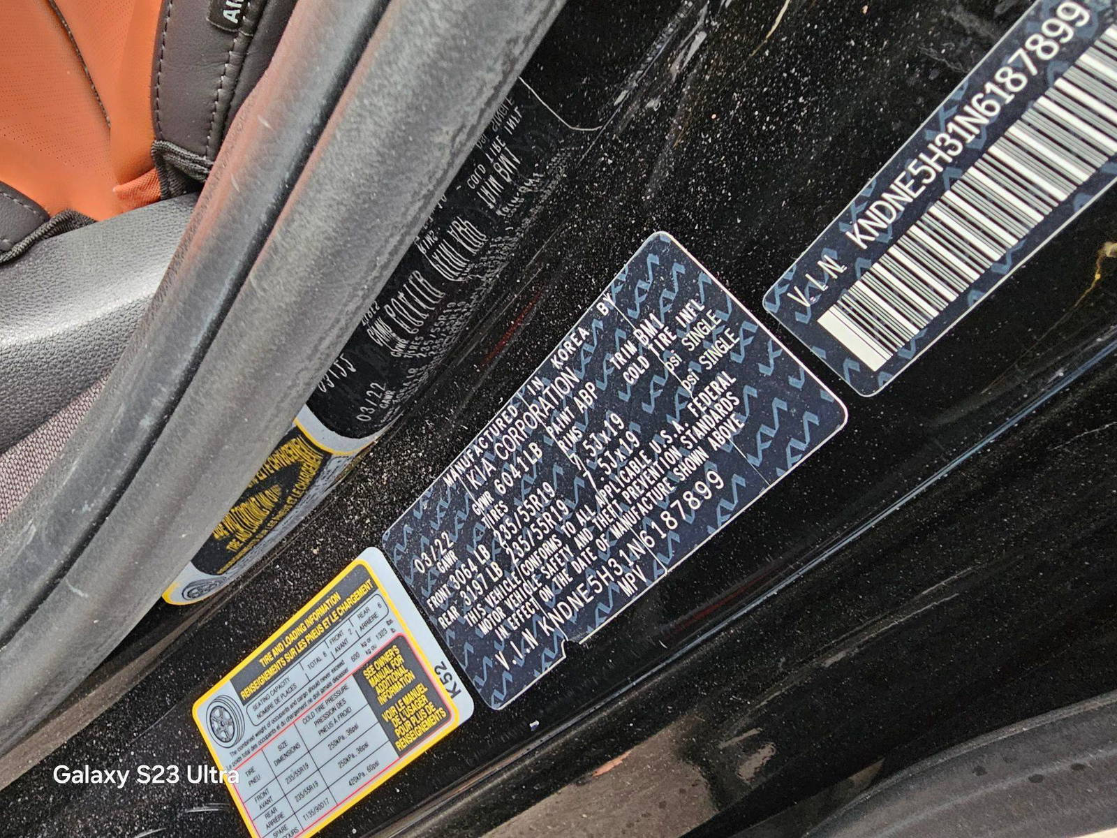 KIA CARNIVAL EX 2022 - Marhaba Auction Used Cars - Image 9