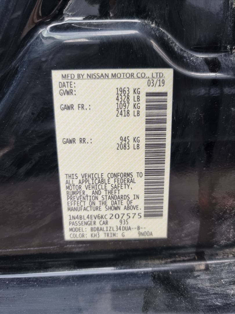 NISSAN ALTIMA 2019 - Marhaba Auction Used Cars - Image 9